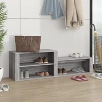 VidaXL Schoenenkast 150x35x45 cm bewerkt hout grijs sonoma - thumbnail