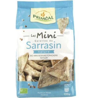 Primeal Mini boekweitcrackers naturel bio 100 Gram