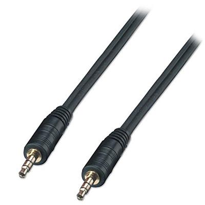 LINDY 35644 Jackplug Audio Aansluitkabel [1x Jackplug male 3,5 mm - 1x Jackplug male 3,5 mm] 5.00 m Zwart