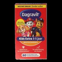 Dagravit Kids Extra 3-5 jaar Multivitaminen Kauwtabletten - thumbnail