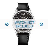 Hugo Boss horlogeband HB-279-1-14-2872 / HB1513330 Leder Zwart + standaard stiksel - thumbnail