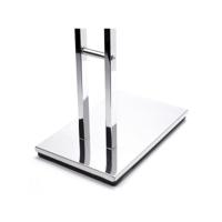 MSV Handdoeken rek badkamer - zilver chroom metaal - 30 x 85 cm - thumbnail