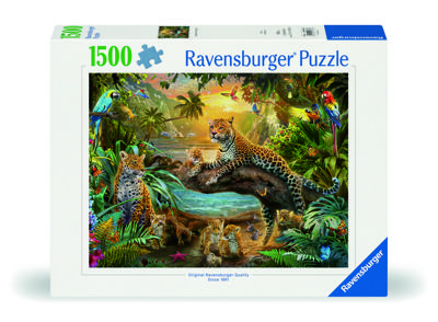 Ravensburger puzzel Luipaarden in de jungle 1500 stukjes Ravensburger puzzel Luipaarden in de jungle 1500 stukjes