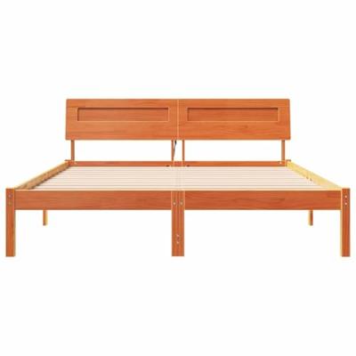 Bedframe Wasbruin 140 x 200 cm Massief grenenhout Bedframe Wasbruin 140 x 200 cm Massief grenenhout