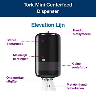 TORK 558008 Elevation Handdoekdispenser Kunststof Zwart 1 stuk(s) TORK 558008 Elevation Handdoekdispenser Kunststof Zwart 1 stuk(s)