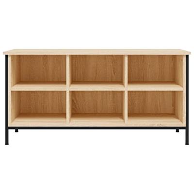 VidaXL Schoenenkast 100x35x50 cm bewerkt hout sonoma eikenkleurig