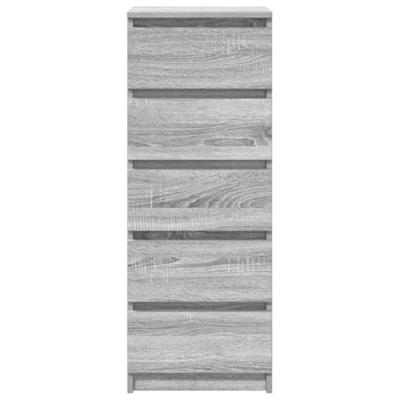 Dressoir met lades 37,5x35x99 cm spaanplaat grijs Sonoma
