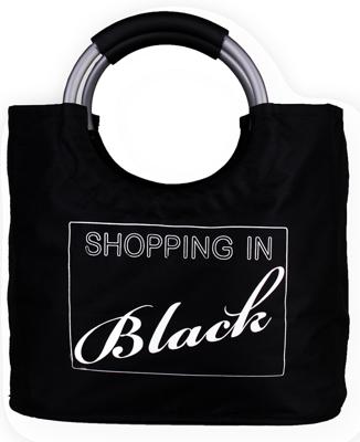 Boodschappentas "Shopping In Black" Boodschappentas "Shopping In Black"