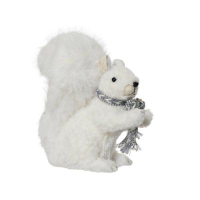 Decoratie Eekhoorn 20x11x24 cm Wit