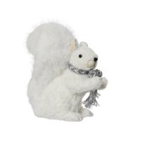 Decoratie Eekhoorn 20x11x24 cm Wit - thumbnail