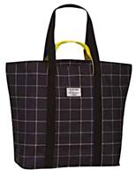 Fabrizio strandtas 46 x 46 cm polyester zwart/wit - thumbnail