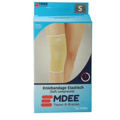 Emdee Elastic support knie maat S huidskleur 1 Stuks Emdee Elastic support knie maat S huidskleur 1 Stuks