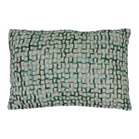 Katoenen Kussen Cuba Turquoise XL (Rechthoekig - met Vulling) - thumbnail