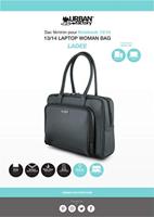 Laptoptas Urban Factory LWB14UF Zwart 14" - thumbnail
