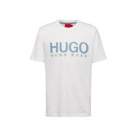 HUGO T-shirt Dolive212 met logo wit - thumbnail