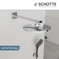 Hoofddouche Schutte Capri 26 cm Chroom/Antraciet Schutte - thumbnail