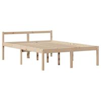 Bed met boekenkast zonder matras massief grenenhout 160x200 cm - thumbnail