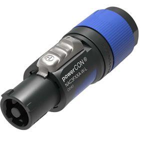 Neutrik Afsluitbare kabelconnector, power-in, schroefklemmen, blauw - NTR-NAC3FXXAWL