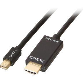 Adapter Mini DisplayPort naar HDMI LINDY 36927 Zwart