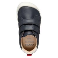 Warme Jungen Leder-Sneakers STEPPIEUP BOY GEOX marineblauw - thumbnail