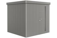 Biohort Neo 2B metalen tuinhuis enkele deur kwartsgrijs 236x236 cm- Plat dak- Metaal- Biohort - thumbnail