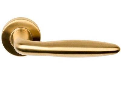 Formani Basics LB18 deurkruk geveerd op rozet - PVD mat goud