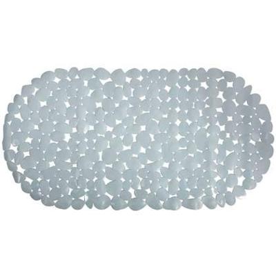 MSV Douche|bad anti-slip mat badkamer - pvc - grijs - 39 x 99 cm