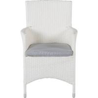 Nohr Tuinstoel 'Charnae' Wicker, kleur Wit - thumbnail