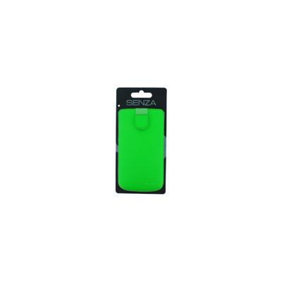Senza Leather Slide Case Neon Green Size XXL