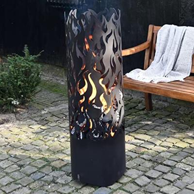 Esschert Design vuurton flames koolstofstaal zwart ff408