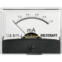 VOLTCRAFT AM-60X46/1MA/DC AM-60X46/1MA/DC Inbouwmeter AM-60X46/1 mA/DC 1 mA Draaispoel - thumbnail