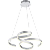 LED Hanglamp Rond 52W Warm Wit 3000K Dimbaar - Mat Grijs Aluminium - thumbnail