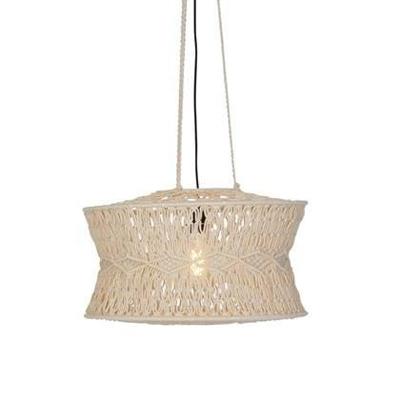 QAZQA Oosterse hanglamp macramé 50 cm - Leonard QAZQA Oosterse hanglamp macramé 50 cm - Leonard