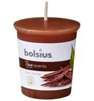Bolsius True Scents votive 53/45 rond old wood 1 Stuks - thumbnail