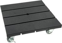 Cti Plantenroller - Plantentrolley - Voor binnen en buiten - draagvermogen tot 80 kg - Antraciet - 30x30cm - thumbnail