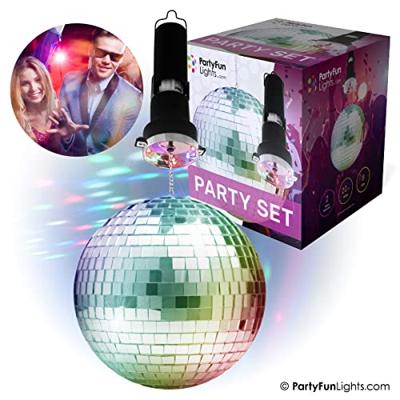 PartyFun Lights Disco bal 20cm led multi colour
