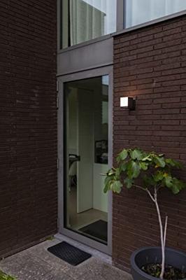 Lutec Zwarte design wandlampCuba enkel - 5193803012