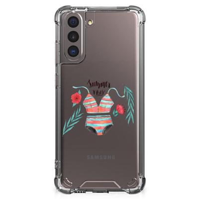 Samsung Galaxy S21 Stevig | Bumper Hoesje | Boho Summer Samsung Galaxy S21 Stevig | Bumper Hoesje | Boho Summer