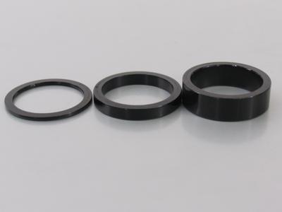 Ergotec Balhoofd spacerset 1-1/8" (ø28.6) 3-delig 2/5/10mm zwart