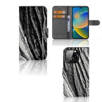 Book Style Case iPhone 14 Pro Boomschors Grijs - thumbnail