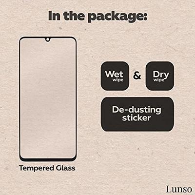 Lunso - Samsung Galaxy S21 Plus - Gehard Beschermglas - Full Cover Screenprotector - Black Edge Lunso - Samsung Galaxy S21 Plus - Gehard Beschermglas - Full Cover Screenprotector - Black Edge