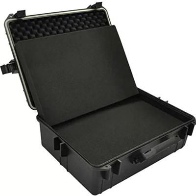 Hardcase transportkoffer met schuimvulling zwart - thumbnail