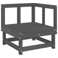 3-delige Loungeset massief grenenhout grijs - thumbnail