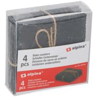 Alpina onderzetters leisteen 4 stuks - thumbnail