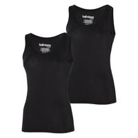 Apollo Singlet Dames Bamboo Zwart 2-pack-XL - thumbnail