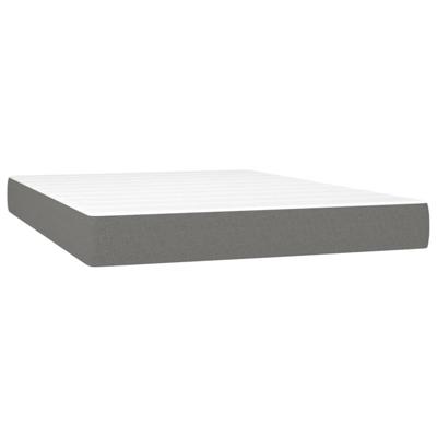 Pocketveringmatras medium 140x200x20 cm stof donkergrijs