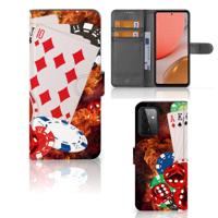 Samsung Galaxy A72 Wallet Case met Pasjes Casino - thumbnail