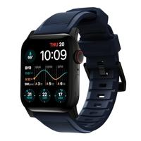 Nomad Rugged Strap Apple Watch (Ultra) 42mm / 44mm / 45mm / 49mm Atlantic Blue Connector Black - thumbnail