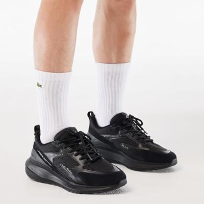 Lacoste Evo 124 Sneakers Heren Zwart - Maat 41 - Kleur: Zwart | Soccerfanshop