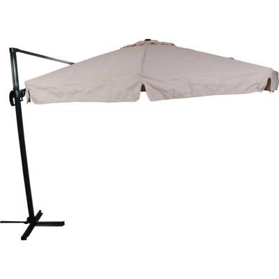 Zweefparasol Virgo 350 cm met volan ecru Zweefparasol Virgo 350 cm met volan ecru
